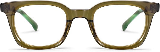 Dollger Blue Light Blocking Glasses For Woman Men Thick Frame Round Non-Prescription, pertain Work，Computer Gaming，TV