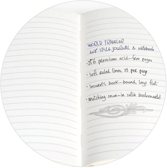 Eccolo Dayna Lee Collection 8x6" Inspiring Flexi-cover Journal/Notebook, Acid-free Lined Sheets (Gold - Her Ideas Are Pure Gold)