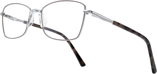 RB. Pilot Reading Glasses Spring Hinge Readers for Women Blue Light Blocking Computer Metal Frame Acetate Legs