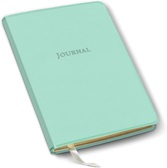 Gallery Leather Journal Notebook - 192 Pages, Softcover, For Men and Women, For Writing, Work & Travel, Handcrafted - Caribbean Sea Glass - 8 x 5.5, Desk Lined