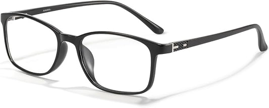 ANRRI Blue Light Blocking Glasses Anti Eyestrain UV Filter Computer Game Eyeglasses Lightweight Frame