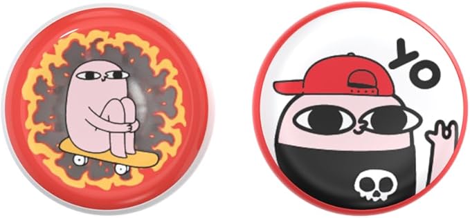 PopSockets PopPuck- Trick Magnet and Fidget Toy, Ketnipz - Skateboard