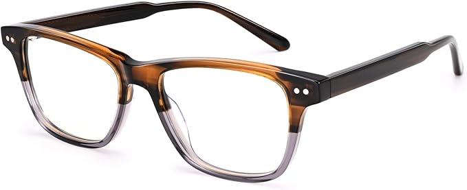 Dollger Fashionable Square Transparent Lenses Blue Light Blocking Glasses for Women Men - Computer Glasses for Stylish Women