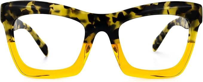 VOOGLAM Stylish Rectangle Blue Light Blocking Glasses for Women Anti Eyestrain Dry Eyes Eyewear Sienna