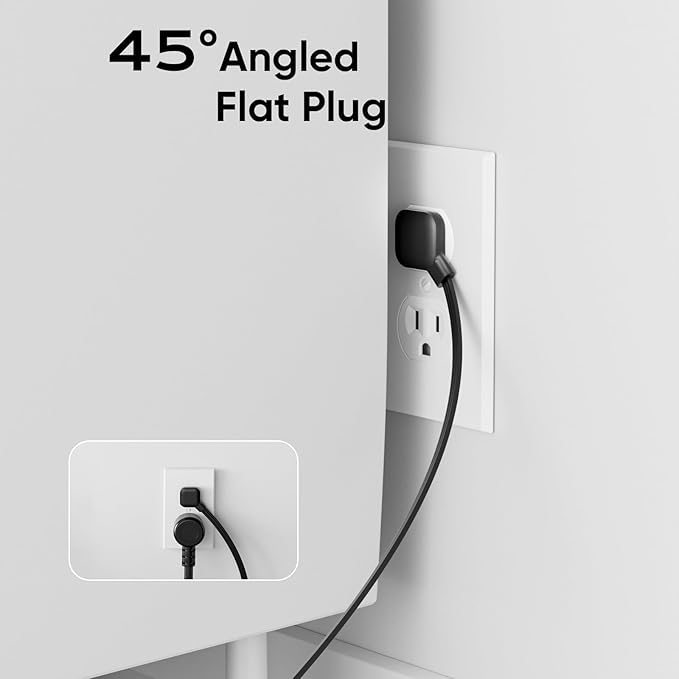 Desk Clamp Surge Protector, 10 FT Extension Cord, Fast Charging Station with 4 AC Outlets 2 USB-A and 2 USB-C Ports, Fit 1.7 inch Tabletop Edge, Desk Power Strip for Home Office Room