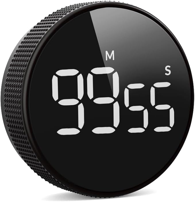Timers, Kitchen Timer for Kids, Digital Countdown Magnetic Egg Timer for Cooking, Quiet for Children and Teacher for classrooms