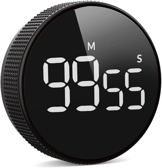 Timers, Kitchen Timer for Kids, Digital Countdown Magnetic Egg Timer for Cooking, Quiet for Children and Teacher for classrooms