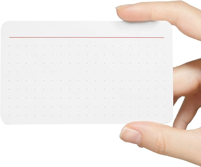Dotted Index Cards, 3x5 in, 180 Pcs, Thick Heavyweight 350gsm Cards, To Do List, Checklist, Planner, Note, Record, Recipe, Shopping, Idea, Strategy cards