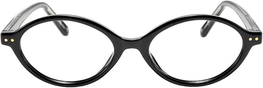 TIJN Olisa Blue Light Blocking Glasses for Women Men,Oval Glasses Frame Bluelight Glasses for Gaming/Computer/Screen