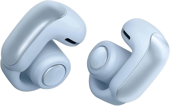 Bose Ultra Open Bluetooth Earbuds, True Wireless Earbuds with OpenAudio for Awareness, Clip On Design for Comfort, Immersive Audio, Up to 48 Hrs of Playtime, Moonstone Blue - Limited Edition Color