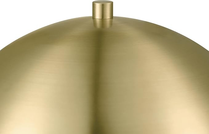 GLOBE Novogratz x Electric 65856 Olivia 12" Table Lamp, Matte Brass