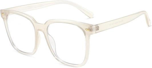 PANNER Oversized Square Blue Light Blocking Glasses for Women Men Anti Glare Reduce Eyestrain Computer Glasses