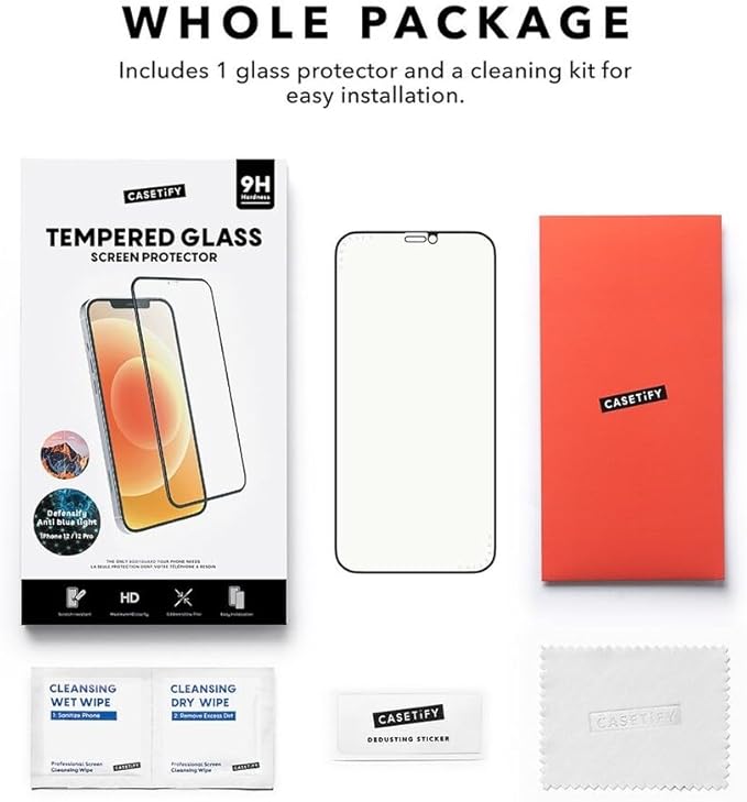 CASETiFY Impact Anti-Blue Light Screen Protector [Tempered Glass] for iPhone 14 Pro Max