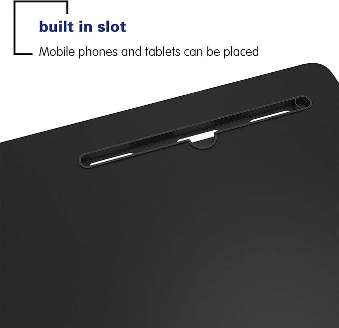 soges Rolling Laptop Desk Cart Height Adjustable, 31.5 inches Mobile Sofa Side Table with Tablet Slot, Portable Standing Laptop Table Desk, Small C Table for Sofa Couch Bed, Black