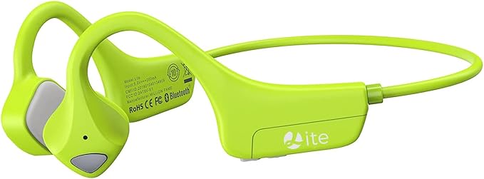 Bone Conduction Headphones Bluetooth, Open Ear Wireless Headset with Mic, Sweat Resistant Earbuds for Runnig Workout Hiking Running Fitness Walking (Green)