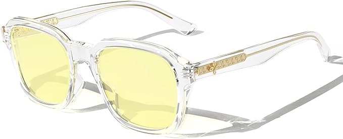 VISOONE Gaming Glasses Blue Light Blocking Oversized Square Computer Eyewear Men Women Bennett