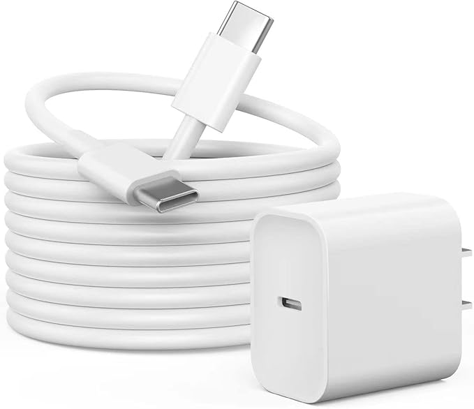 iPad Fast Charger, 20W Fast Charging Block with 10FT [Apple MFi Certified] iPhone 16 15 Charging Cable Compatible with iPhone 16/16Plus/15, iPad 10th/Air 5/4th/Mini 6th/Pro 12.9/11 inch 2022/2021/2020