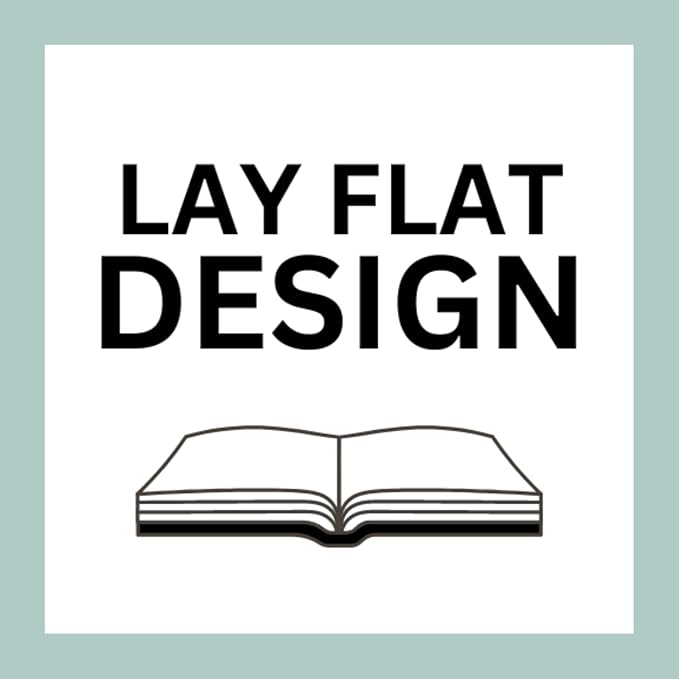 RICCO BELLO Hardcover Dot Grid Journal Notebook, Lay Flat Design, Pen Holder, 5.7 x 8.4 inches, Thick 160 gsm Paper, 80 sheets/160 pages (Green Leaves)