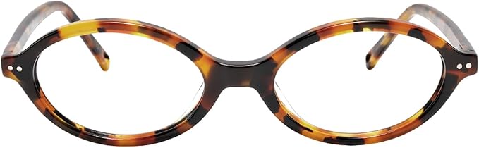 TIJN Olisa Blue Light Blocking Glasses for Women Men,Oval Glasses Frame Bluelight Glasses for Gaming/Computer/Screen