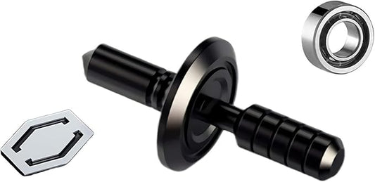 Metal Fidget Spinner for Kids and Adults, High Speed and Silence Colorful Glowing, Cool Fidget Spinner, Anti-Anxiety and Stress Release (Light Gray and Silver)