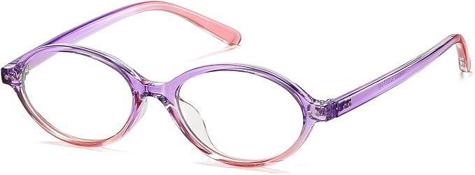 HAOLOTA Blue Light Blocking Glasses Women, Trendy Round Anti Eyestrain UV Glare TV Phone Computer Gaming Eyeglasses