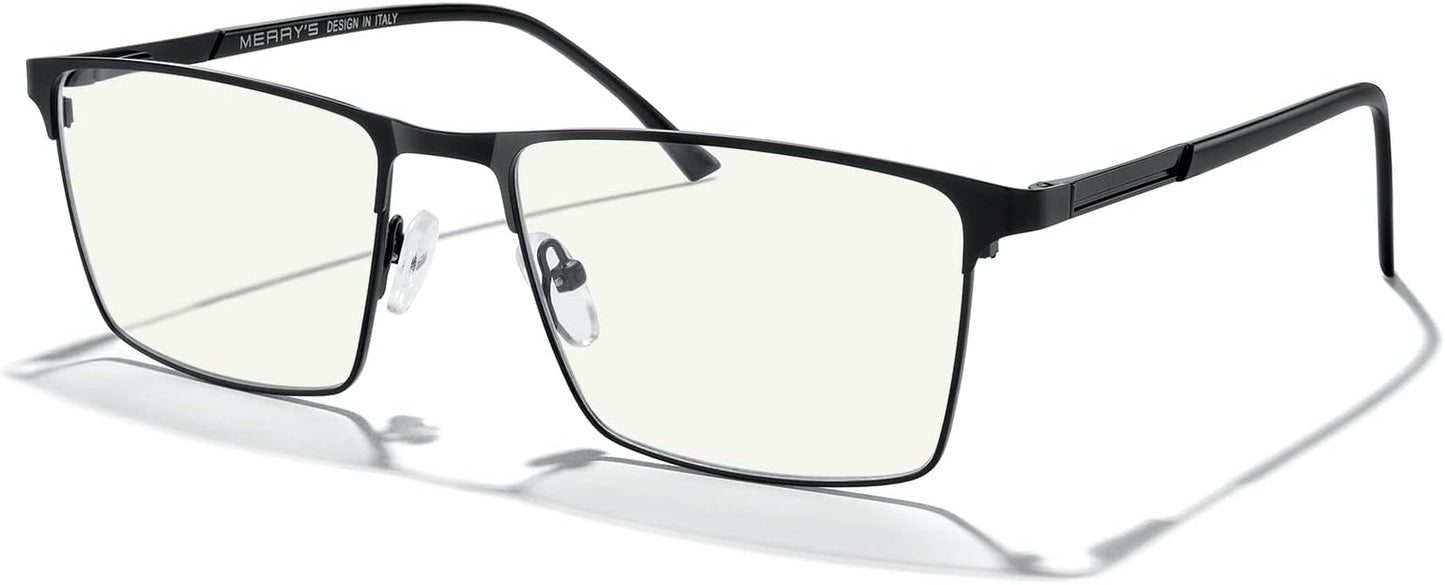 MERRY'S Men's Blue Light Blocking Glasses - Vintage Computer Reading Glasses for Men