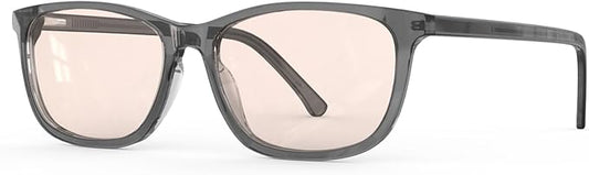 Bloomoak Rose Migraine Glasses, FL- Flex Light Sensitivity Relief Glasses for Fluorescent LED Glare,Photophobia, Eye Strain