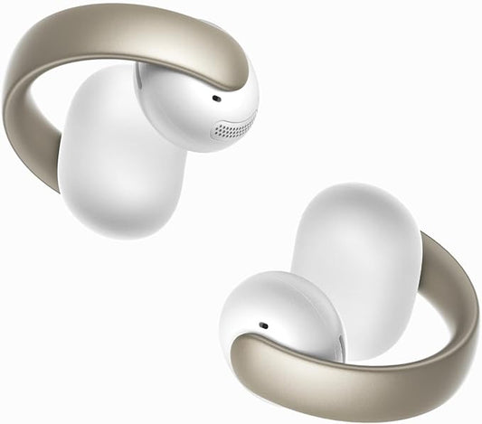 Soundcore AeroClip by Anker, Open-Ear Earbuds, Clip-On Headphones, Adaptive Comfort, Clear Calls with 4 Mics and AI, Stable Fit, 12mm Drivers for Powerful Bass, Hi-Res, Open-Ring Design