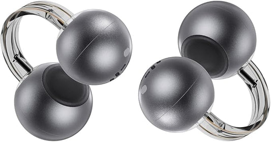 StarClip Open-Ear Wireless Bluetooth Headphones, Clip-On Earbuds with Soft Silicone Pads, 4D Panoramic Sound, Enhanced Comfort & Secure Fit, IP54 Water-Resistant Ear Grips for Workout, Black