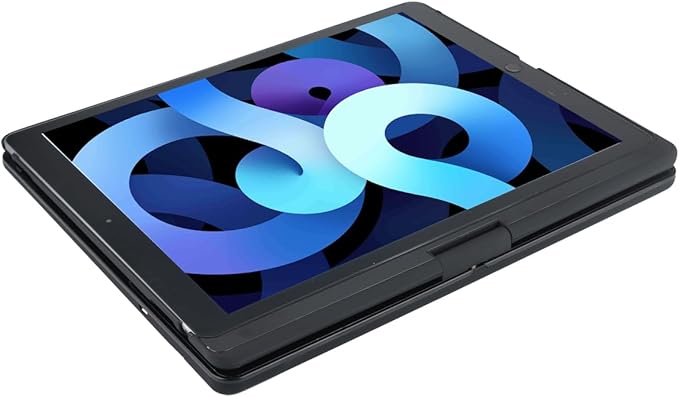 iPad pro 12.9 case with Keyboard 2017 2nd 2015 1st Generation, 360 Rotatable Wireless Folio 180 Swivel Stand Hard Cover Auto Sleep Wake up