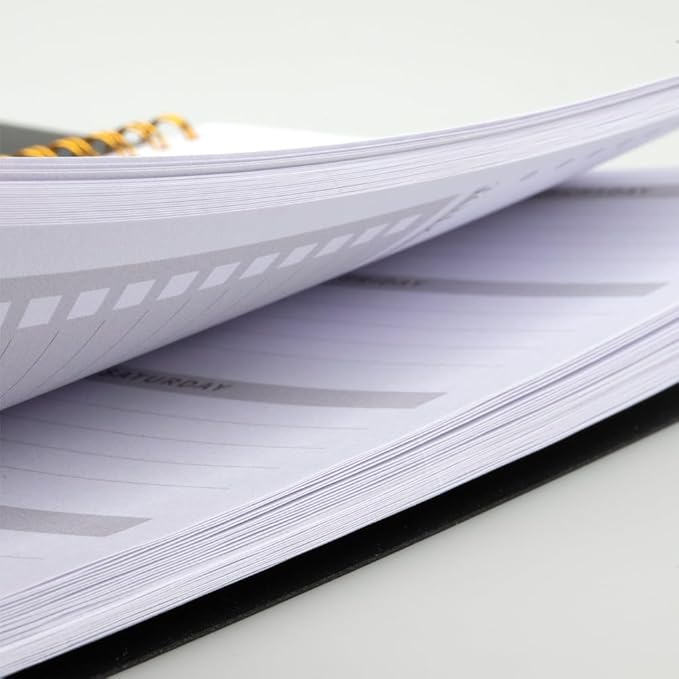 Craft County Weekly Planner – Undated Spiral Bound Planner Covering 52 Weeks – Keep Track of All Your Projects – Teal