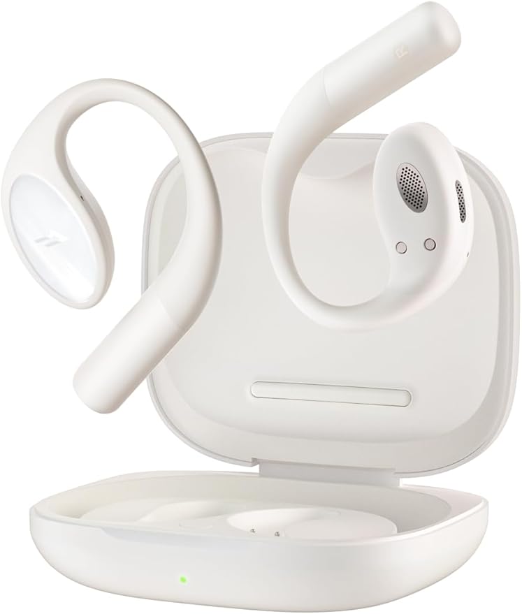 1MORE S51 Open Ear Headphones - Lightweight Secure Fit, Open Ear Earbuds Wireless Bluetooth, 40H Playtime, Bass More+, IPX5 Waterproof, Clear Calls, Game Mode