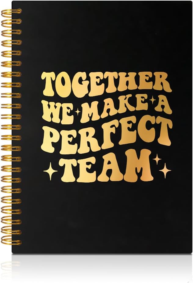 Together We Make A Perfect Team 160 Blank Pages Spiral Notebook, Teamwork Gifts for Coworkers, Employee Appreciation Gifts, Dream Team Gifts, Leadership Gifts Team Member Gifts for Colleagues