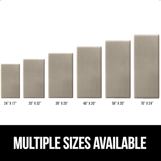 GORILLA GRIP Comfortable Cushioned Kitchen Mats for Floor, 48x20, Waterproof and Stain Resistant Soft Top, 3/4 Inch Thick Ergonomic Standing Desk Anti Fatigue Mat, Foam Supports Ankles and Feet, Taupe