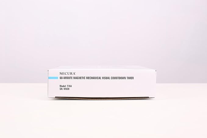 Secura 7.5 Inch Visual Timer, 60 Minute Visual Oversize Countdown Timer for Kids and Adults, Durable Mechanical Time Management Tool (Navy Blue)