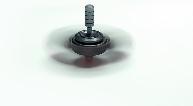 Metal Fidget Spinner for Kids and Adults, High Speed and Silence Colorful Glowing, Cool Fidget Spinner, Anti-Anxiety and Stress Release (Light Gray and Silver)