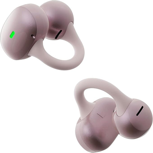 Open Ear Earbuds, Clip-On Earbuds Wireless Bluetooth, Ear Clip Bluetooth Headphones, Lightweight Comfort, Ergonomic Secure Fit for Small Ears, Ultra Open Audio, Waterproof, 40H Playtime