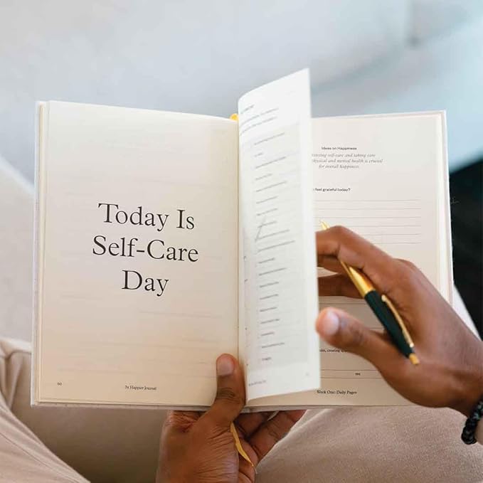 Intelligent Change Prince EA 3x Happier Journal - Guided Self Care 2025 Gratitude, For Men and Women with Daily Prompts, Inspirational Guides and Motivation for Enhanced Joy, Mindfulness & Well-Being