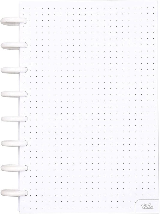 Talia Discbound Notebook Refills (Dotted Pages, Junior (5.5in x 8.5in))