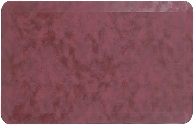 Mabel Home Anti Fatigue Floor Mat- 3 Size(20x32 & 20x39 & 24x70),16 Colors - Standing Desk Mat-Kitchen Floor Mat-Stain ResistantHome Non-Slip Bottom, Extra Soft (Red, 20" x 32")