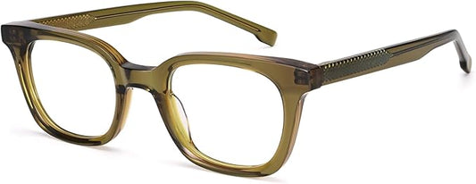 Dollger Blue Light Blocking Glasses For Woman Men Thick Frame Round Non-Prescription, pertain Work，Computer Gaming，TV