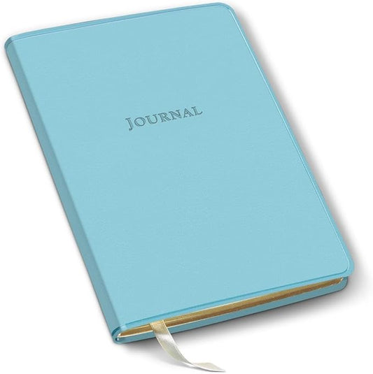 Gallery Leather Journal Notebook - 192 Pages, Softcover, For Men and Women, For Writing, Work & Travel, Handcrafted - Caribbean Aqua - 8 x 5.5, Desk Lined