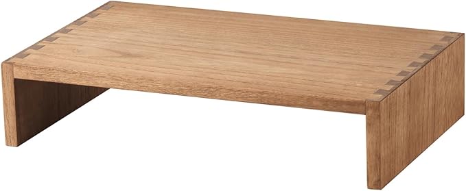 KIRIGEN Monitor Stand Wooden - Desk Stand Wood for Computer/Laptop/TV Printer - Monitor Arms & Stands Desk Riser for Office Desktop Workspace Organizers Platforms Stands (39,Dark Brown)