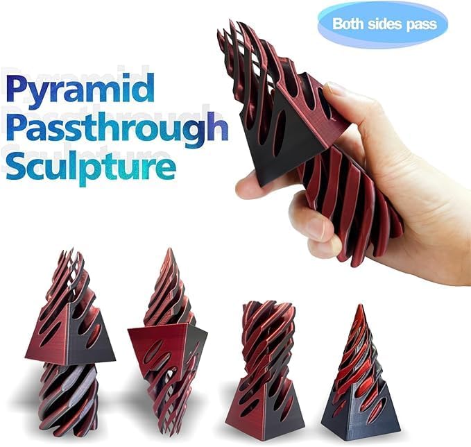 3 Packs Impossible Cone,Spiral Cone Fidget Toy,Impossible Cones passthrough Impossible Pyramid for Relaxing,Spiral Fidget Toy passthrough Impossible Cone,Birthday for Adults & Kids Adults & Kids