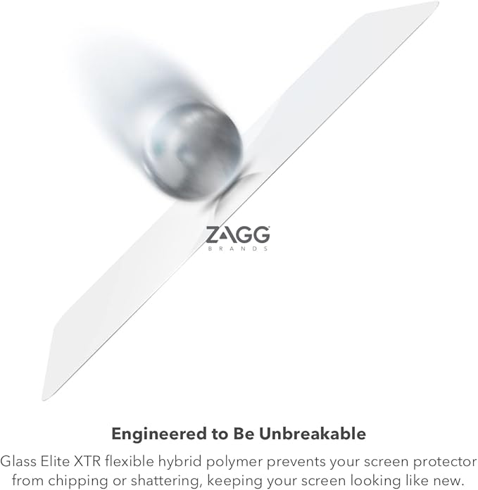 ZAGG XTR for iPhone SE (3rd/2nd Gen), 8, 7, 6s, 6, Glass, Edge-to-Edge D3O Protection, Blue Light Filter, InvisibleShield, Ultra Touch Sensitivity