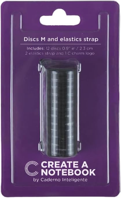 CREATE A NOTEBOOK 12 Pieces Expansion Discs – Medium Discbound Binding Discs Discbound Binding Ring Discs for Notebooks and Planners - Add Extra Pages, Notes or Artwork - Support Up to 80 Sheets