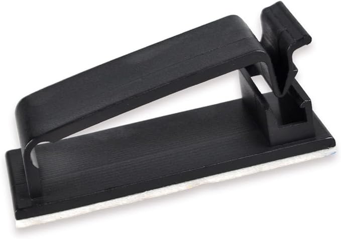 Cable Clips, Ethernet Cable Organizer, Conwork Adhesive Wire Management Clamps, Desktop Cord Holder Hider, Charging Cable Drop Organizer & Management System for TV PC Laptop Home Office [50-Pack]