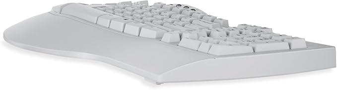 Perixx PERIBOARD-512W Periboard-512 Ergonomic Split Keyboard - Natural Ergonomic Design - White - Bulky Size 19.09"X9.29"X1.73", US English Layout
