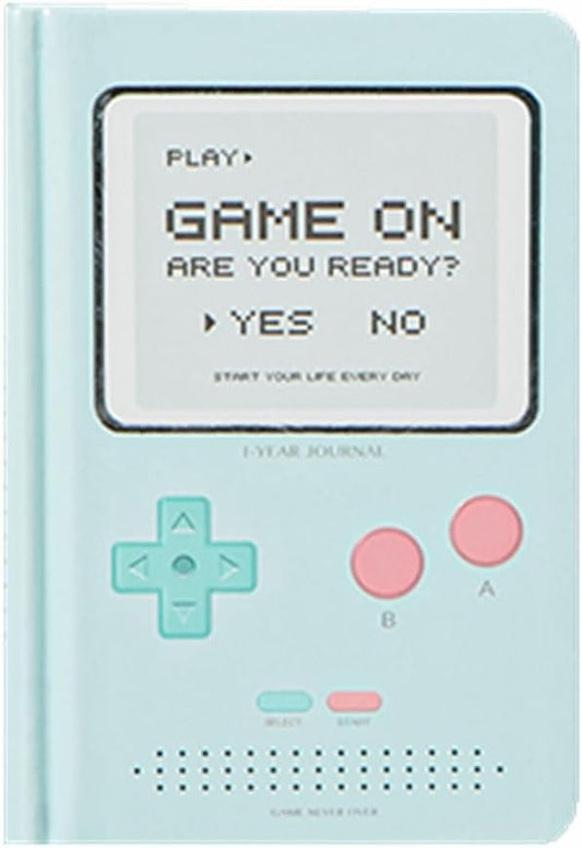 Undated Daily Planner 365 Days Notebook Game Design Pocket Organizer Appointment Book Journal Notebook A6 mini Cute Diary (Green)