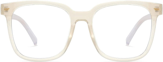 PANNER Oversized Square Blue Light Blocking Glasses for Women Men Anti Glare Reduce Eyestrain Computer Glasses